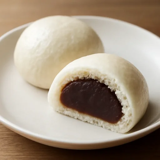 まんじゅう 蒸しまんじゅう(こしあん入り)のイメージ画像