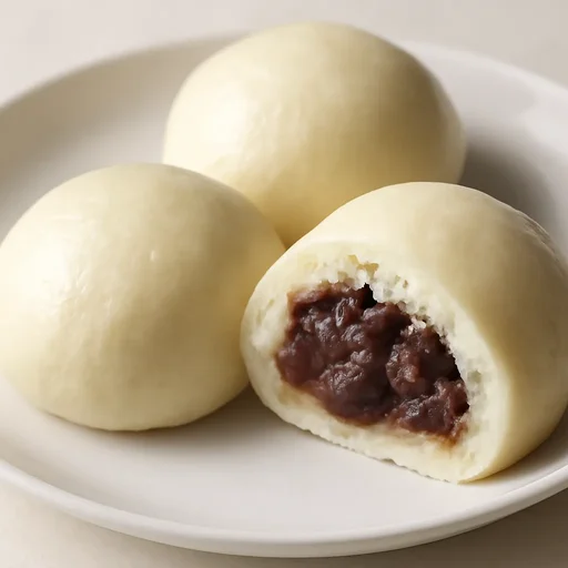 まんじゅう 蒸しまんじゅう(つぶしあん入り)のイメージ画像