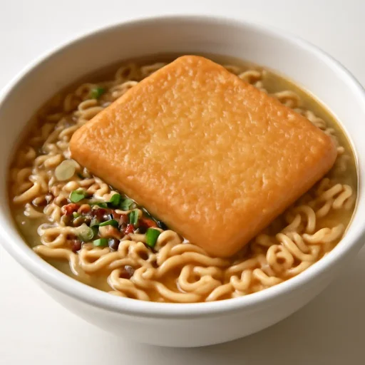 和風スタイル即席カップめん 油揚げ 乾（添付調味料等含む）のイメージ画像