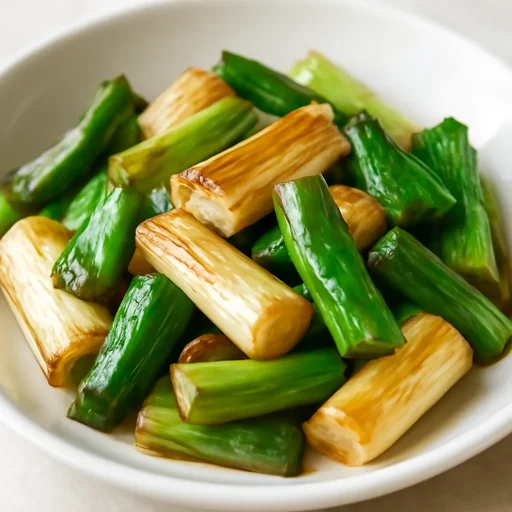 根深ねぎ 葉 軟白 油いためのイメージ画像