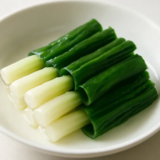 根深ねぎ　葉　軟白　ゆでのイメージ画像