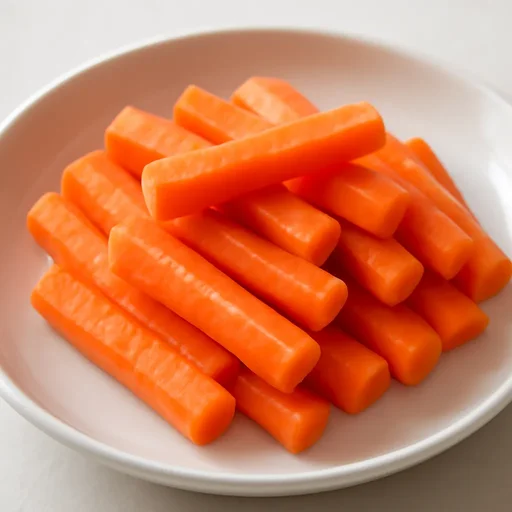 にんじん 根 皮なし カット 次亜塩素酸洗浄のイメージ画像