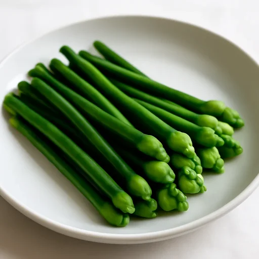 茎にんにく　花茎　ゆでのイメージ画像