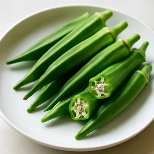 オクラ 果実 生のイメージ画像