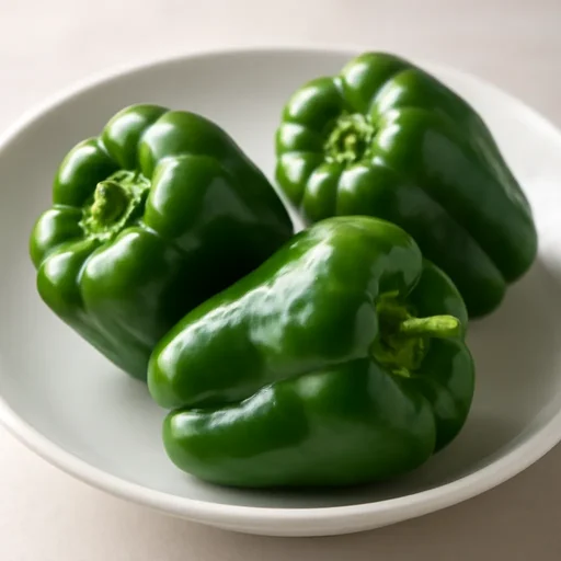 青ピーマン 果実 生のイメージ画像