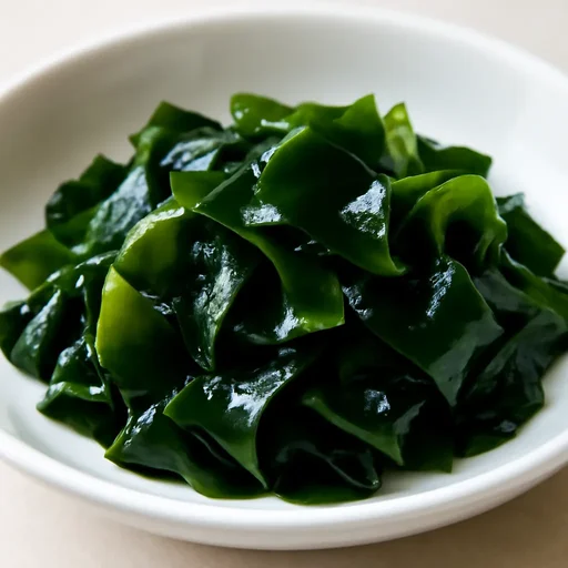 わかめ　カットわかめ　水煮　（沸騰水で短時間加熱したもの）のイメージ画像